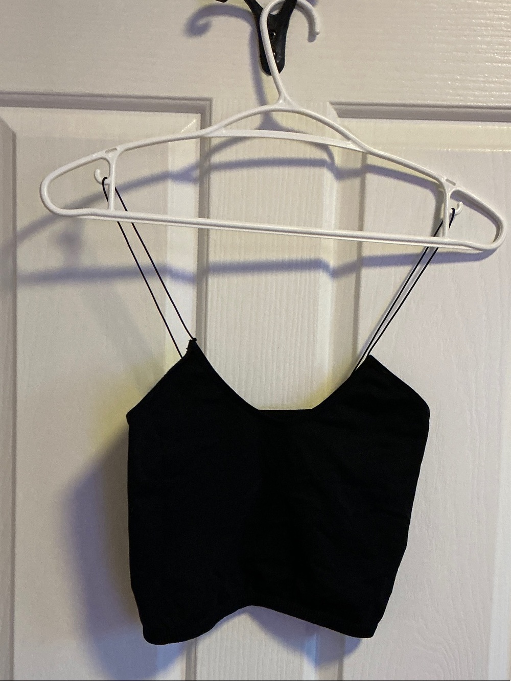 Free People black brami camisole cropped